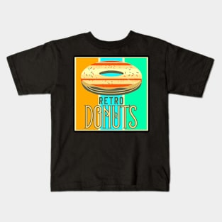 RETRO DONUTS VINTAGE FLAVOR RC02 Kids T-Shirt